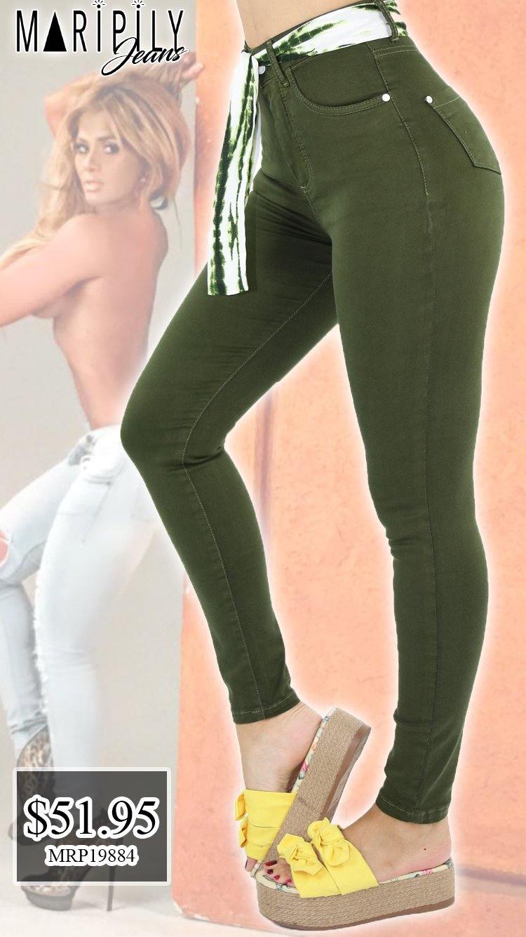 19884 Olive Skinny Jean by Maripily Rivera (Curvy High) - Pompis Stores