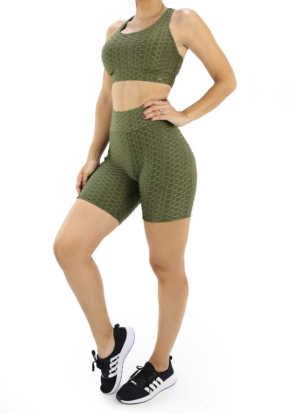 BIDY0329 Set Deportivo con Compresión Anticelulitis para Mujer - Pompis Stores