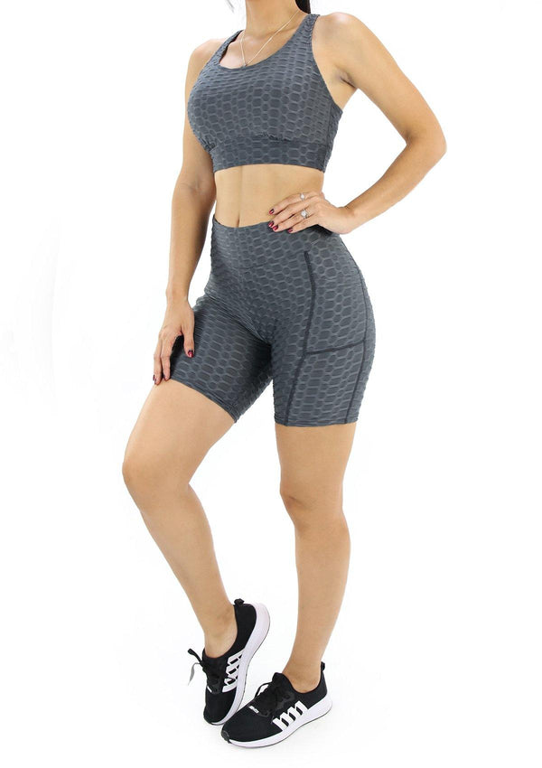 BIDY0329 Set Deportivo con Compresión Anticelulitis para Mujer - Pompis Stores