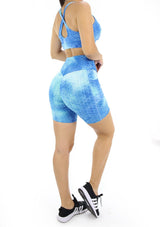 BIDY0403 Tie Dye Set Deportivo con Compresión Anticelulitis para Mujer - Pompis Stores