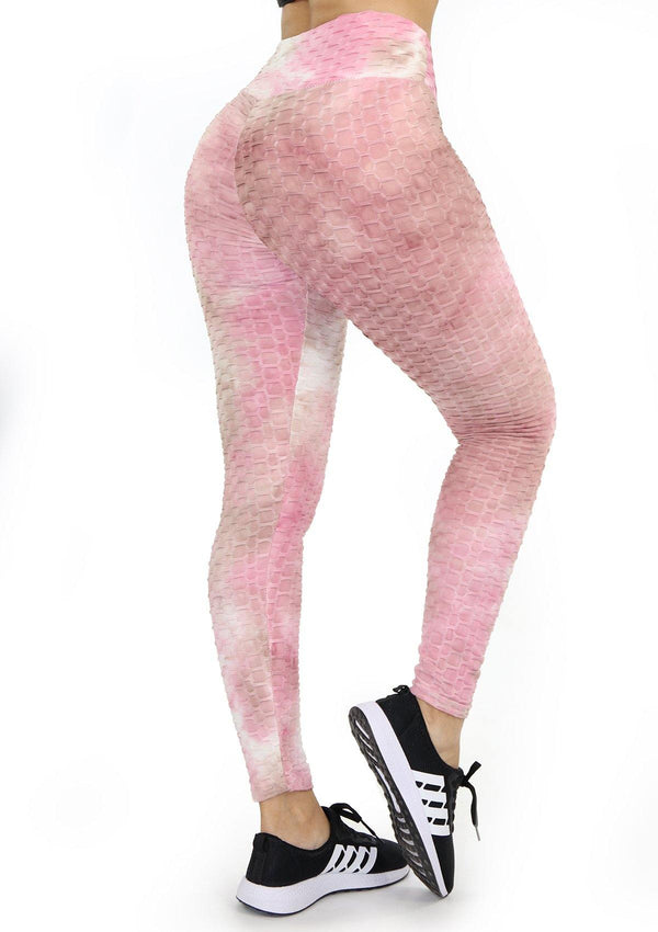 BIS101 Tie Dye Leggins con Compresión Anticelulitis para Mujer - Pompis Stores