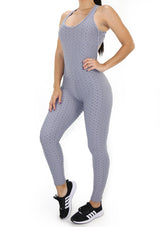 BISU309 Gray Jumpsuit Deportivo con Compresión Anticelulitis para Mujer - Pompis Stores