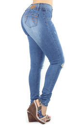 1054 Dear Body Women's Distressed Skinny Jean