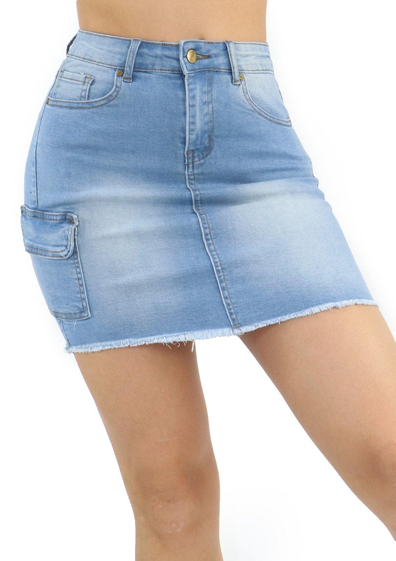 1237 Denim Skirt by Dear Body - Pompis Stores