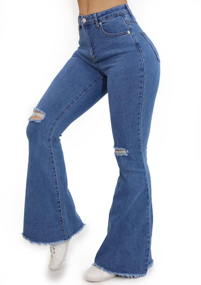DBP0857 Bell Bottom Jeans for Woman
