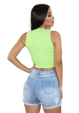 DY-1405 Green Top de Mujer