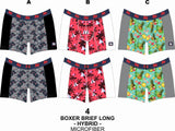 4031 Tropical Boxer Brief Long Hybrid by HN - Pompis Stores