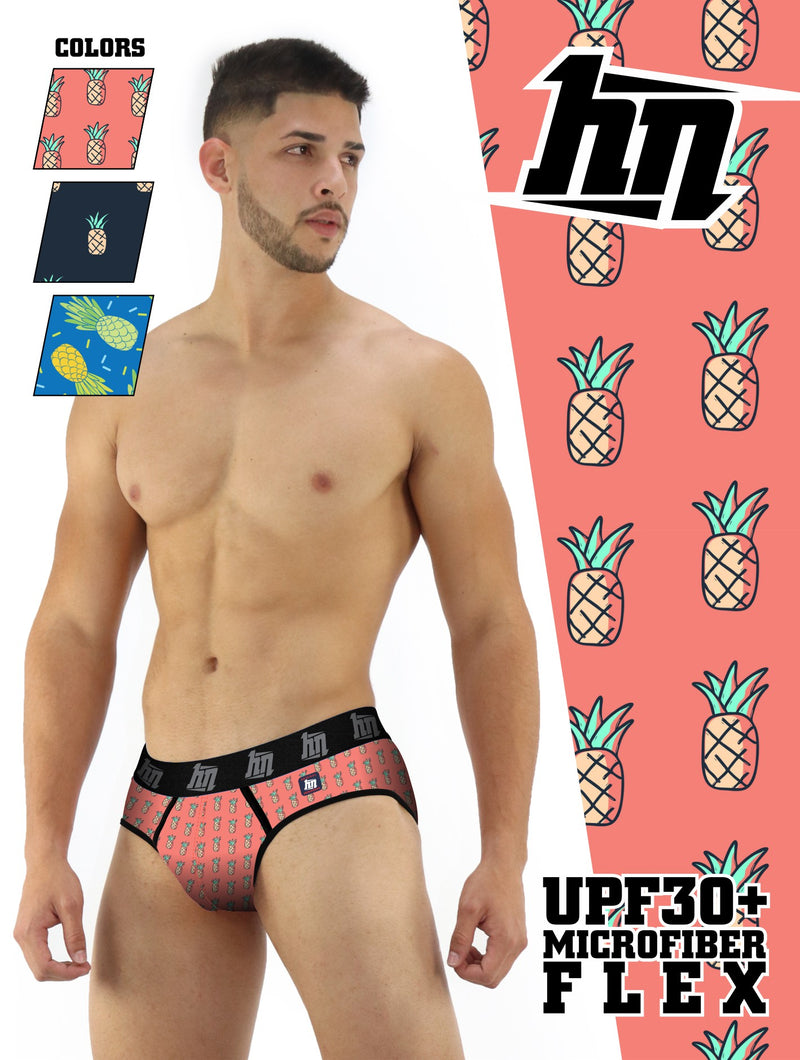 4165 Pineapples Low Rise Brief Trunk Up by HN