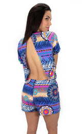3692 Jersey Cut-Out Romper  Trendy by Keila Hernández - Pompis Stores