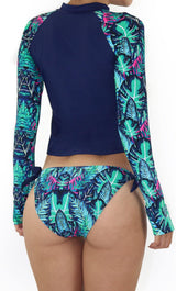 6445 Maripily Swimwear Women One-Piece Swimsuit Long Sleeve - Pompis Stores