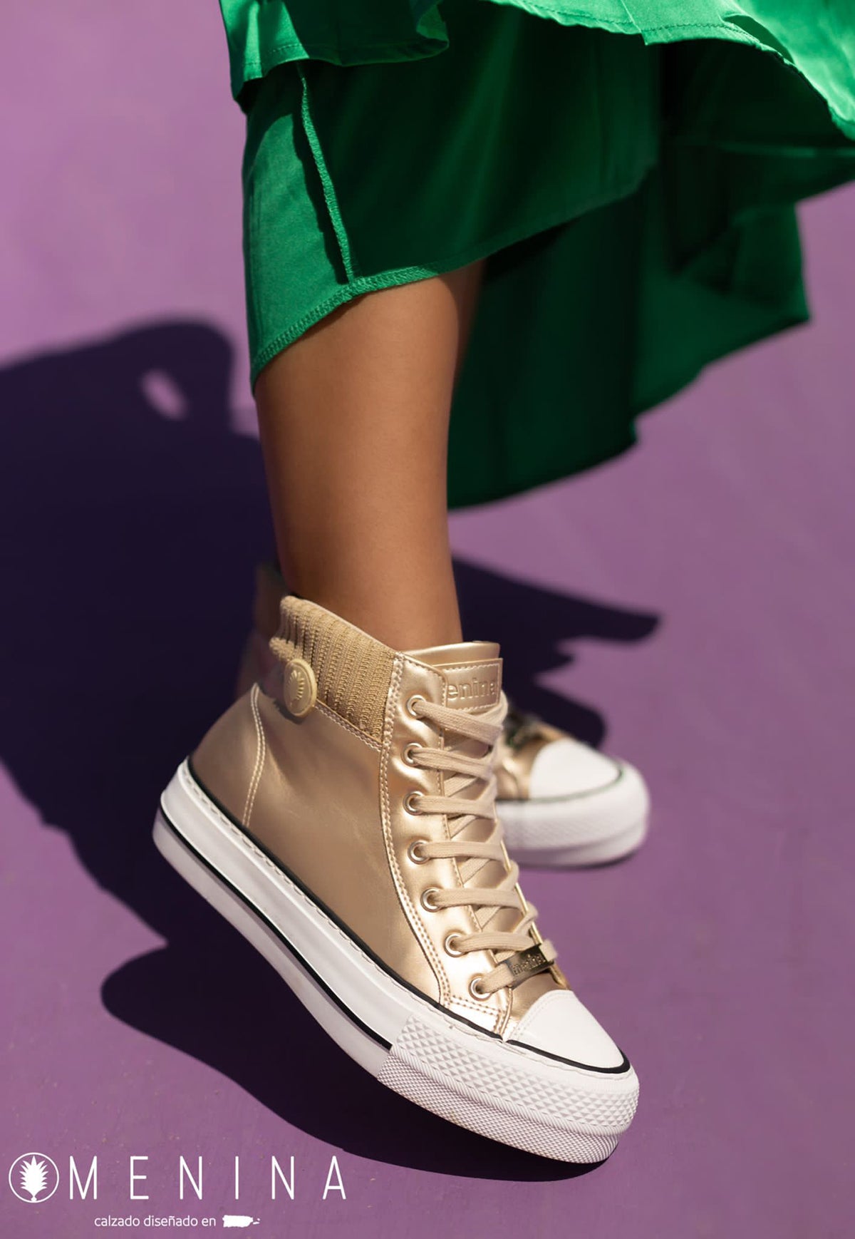 JC-TOKYO Gold Menina Women Shoes