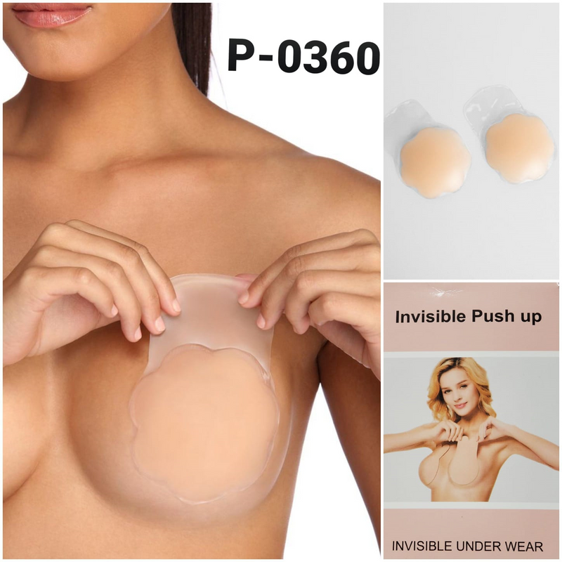 JMP0360 Invisible Push Up Silicon Bra - Pompis Stores
