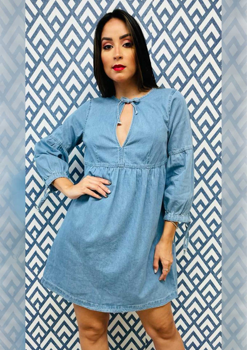 LC221732 Denim Dress de Mujer by Lili Collection