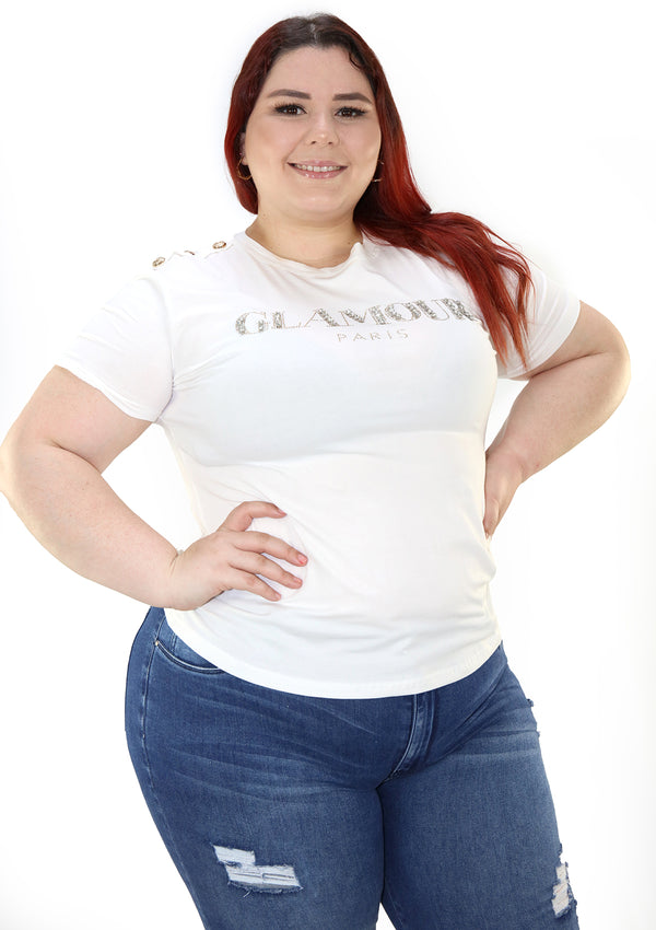 375PL Blusa de Mujer Plus