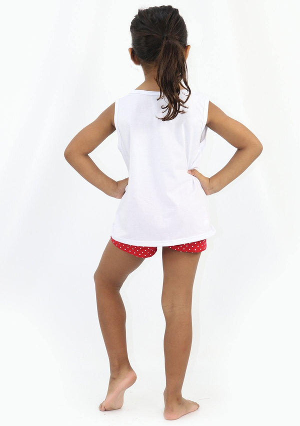 LMDF2086 Te Deseo Una Muy Feliz Navidad Pijamas Set De Niña