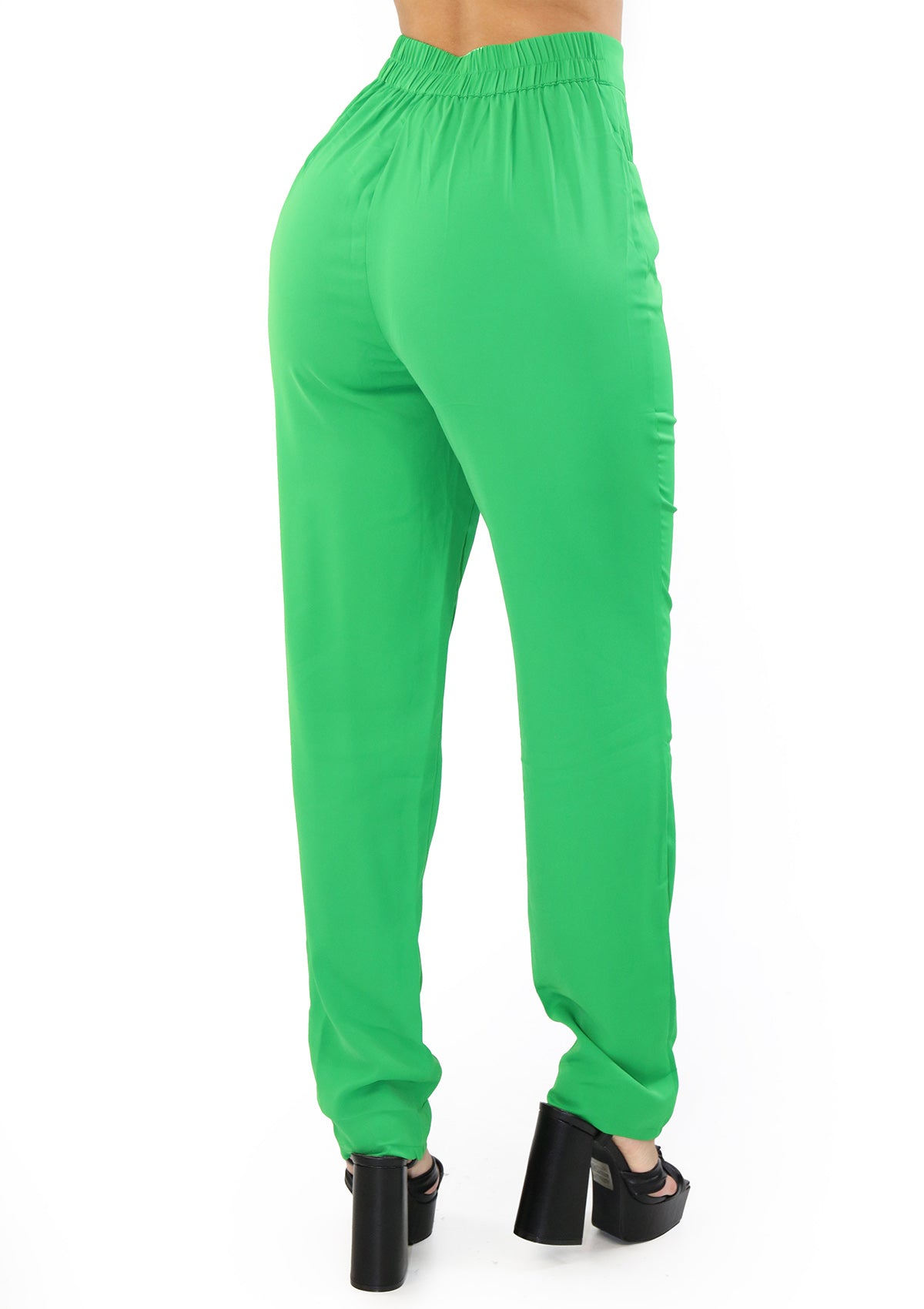 MH-35398 Green Pantalón de Mujer