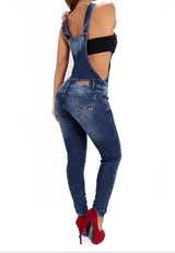 17361 Maripily Denim Overall - Pompis Stores
