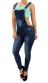 17391 Maripily Denim Overall - Pompis Stores