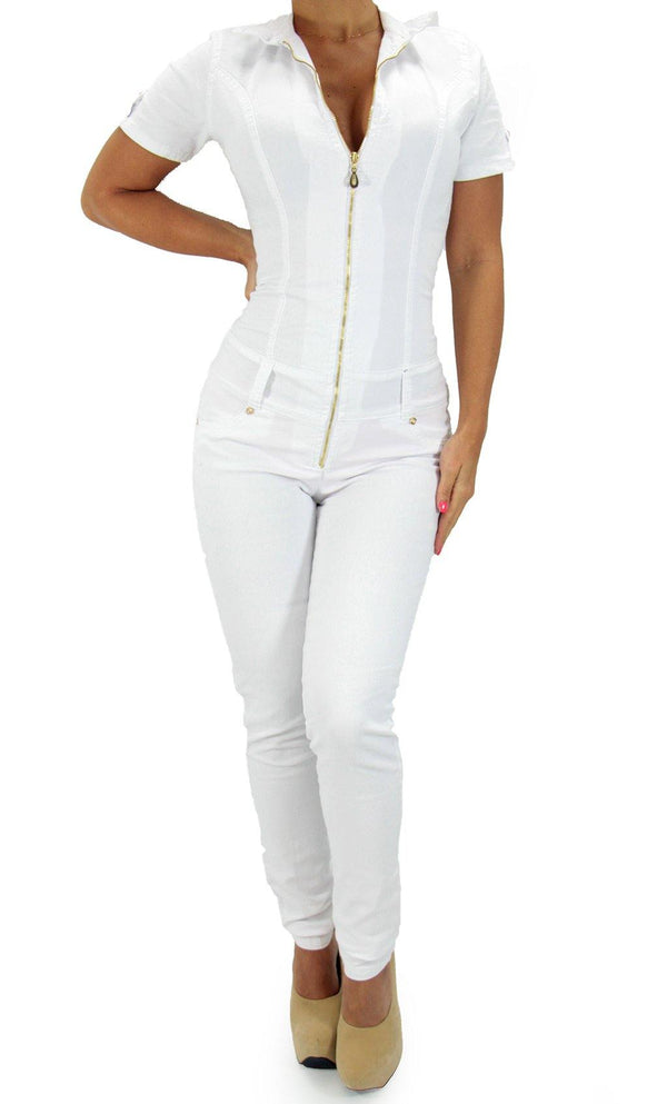 17424 Maripily Denim Jumpsuit
