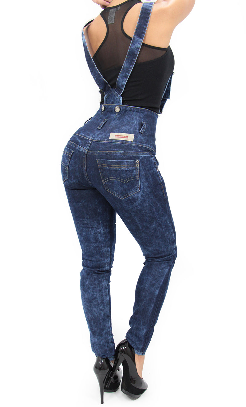 17475 Strap High Waisted Maripily Skinny Jean