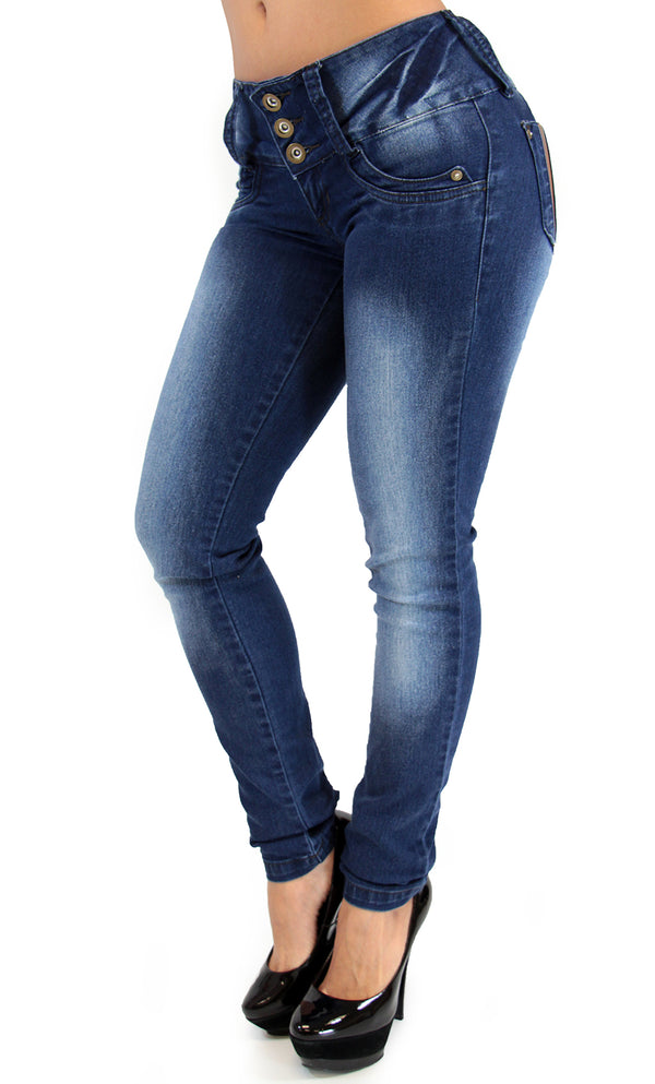 17496 Triple Button Maripily Skinny Jean