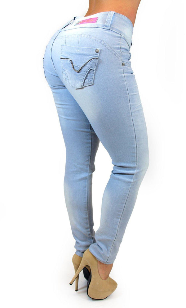 17587 Light Blue Maripily Skinny Jean