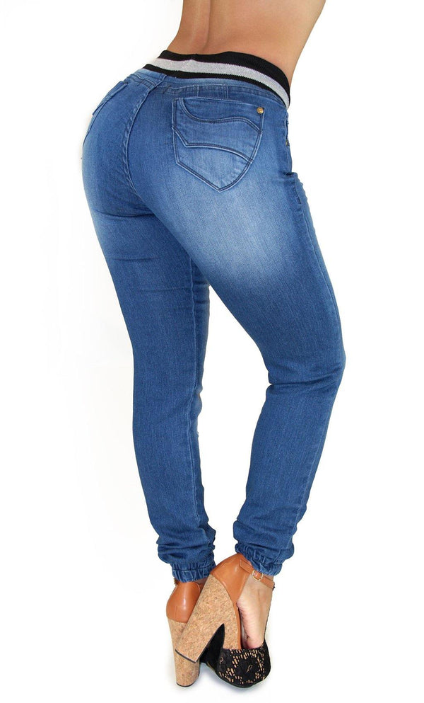 17690 Drawstring Denim Jogger Maripily Jean