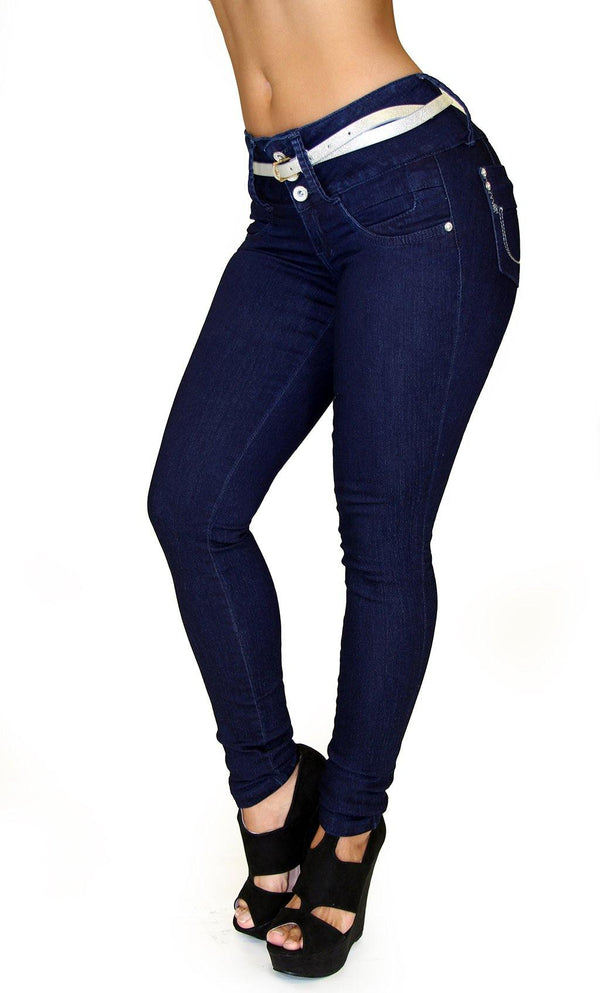 17774 Maripily Triple Button Skinny Jean