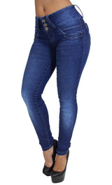 17776 Maripily Triple Button Skinny Jean