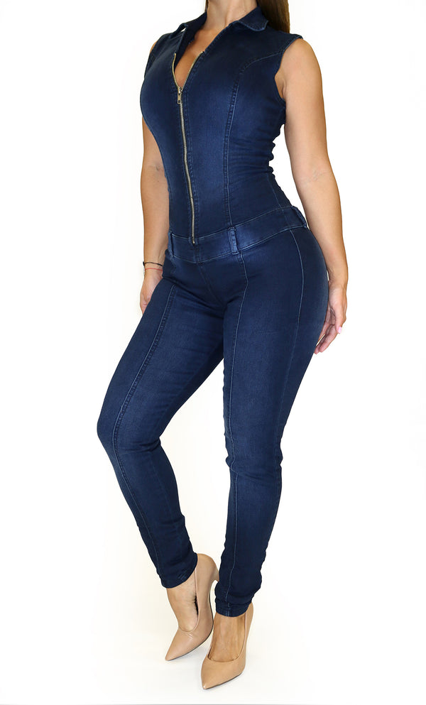 17852 Maripily Zippered Jumpsuit