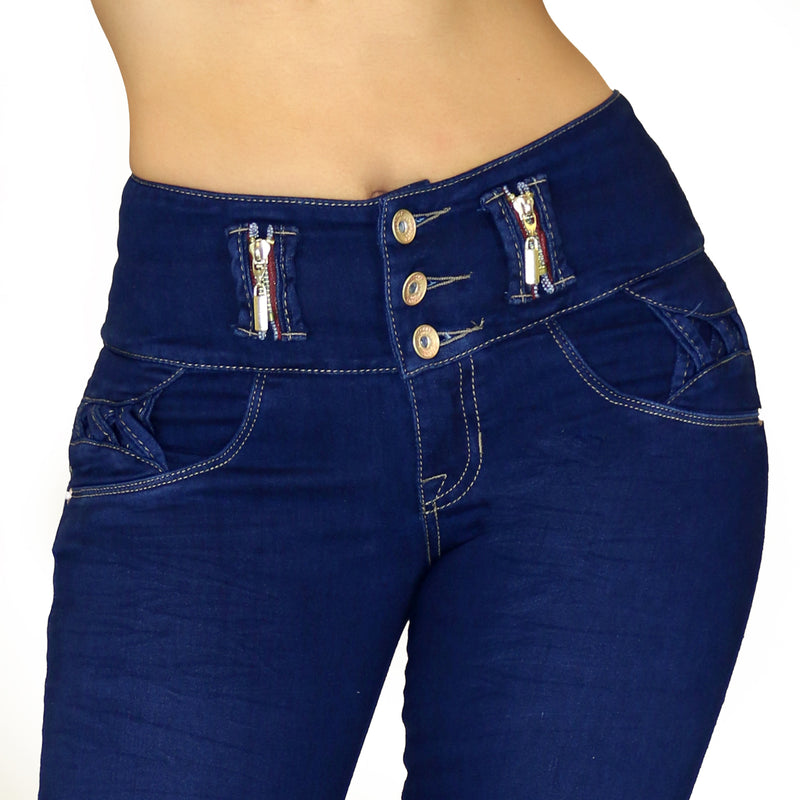 17860 Maripily Triple Button Skinny Jean
