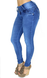 17880 Maripily Triple Button Skinny Jean