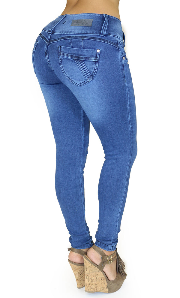 17880 Maripily Triple Button Skinny Jean