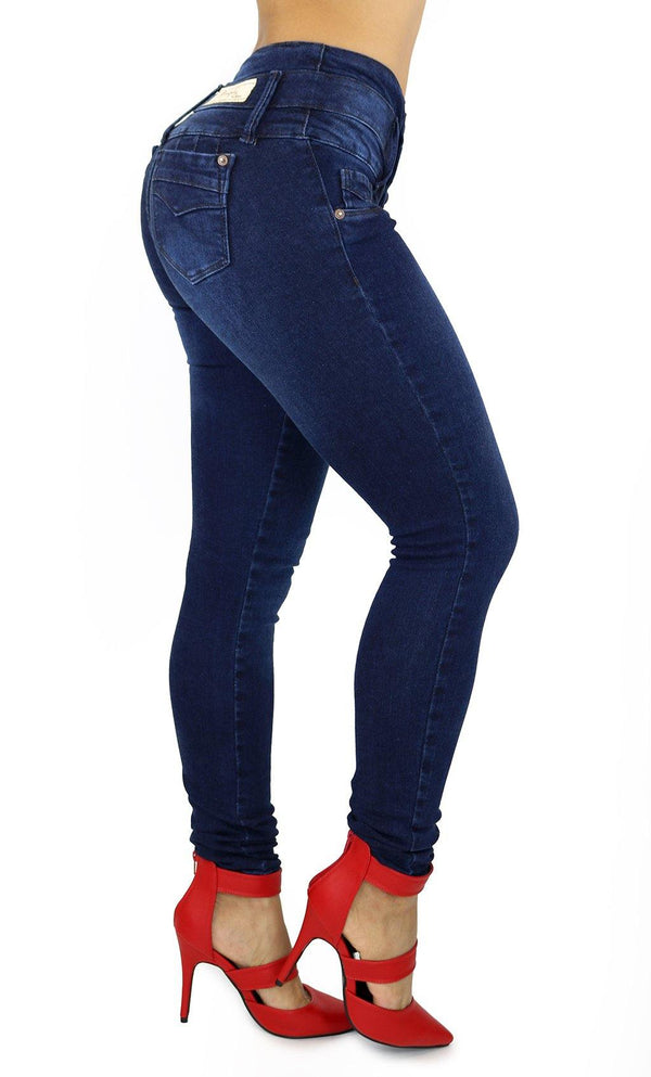17966 Maripily High Rise Tummy Control Butt Lifting Skinny Jean