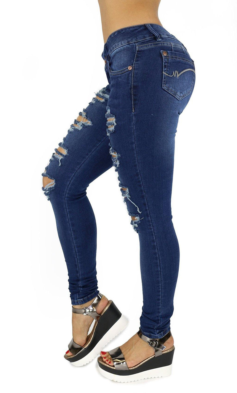 17982 Maripily Destroyed Women Butt Lifting Skinny Jean