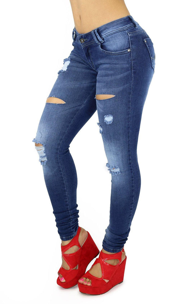 17983 Maripily Destroyed Butt Lifting Skinny Jean
