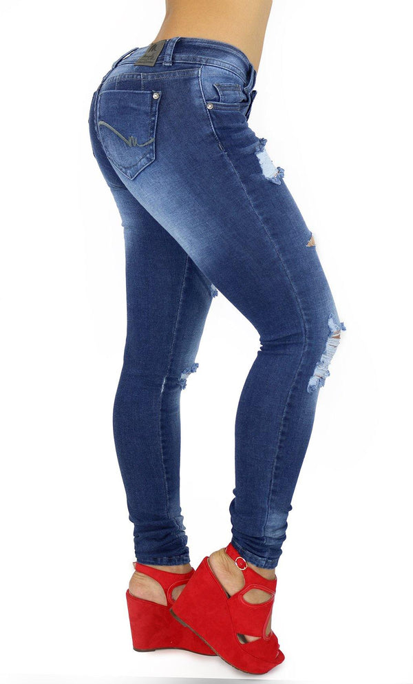 17983 Maripily Destroyed Butt Lifting Skinny Jean