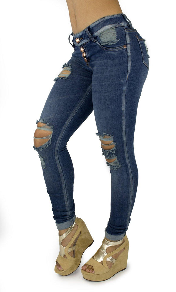 17994 Maripily Women Destroyed Lifting Skinny Jean