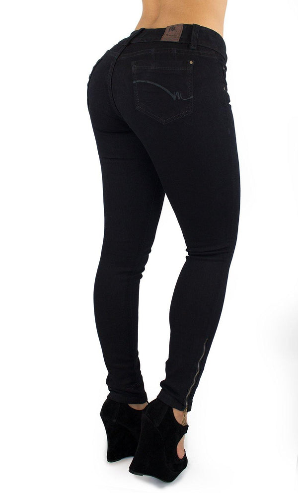 18014 Maripily Black Women Butt Lifting Skinny Jean