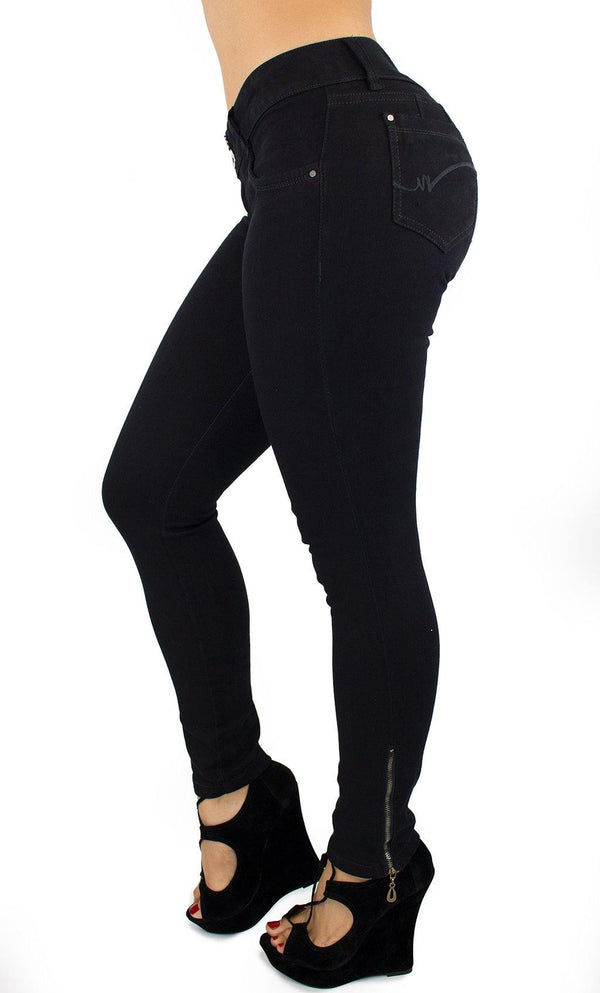18014 Maripily Black Women Butt Lifting Skinny Jean