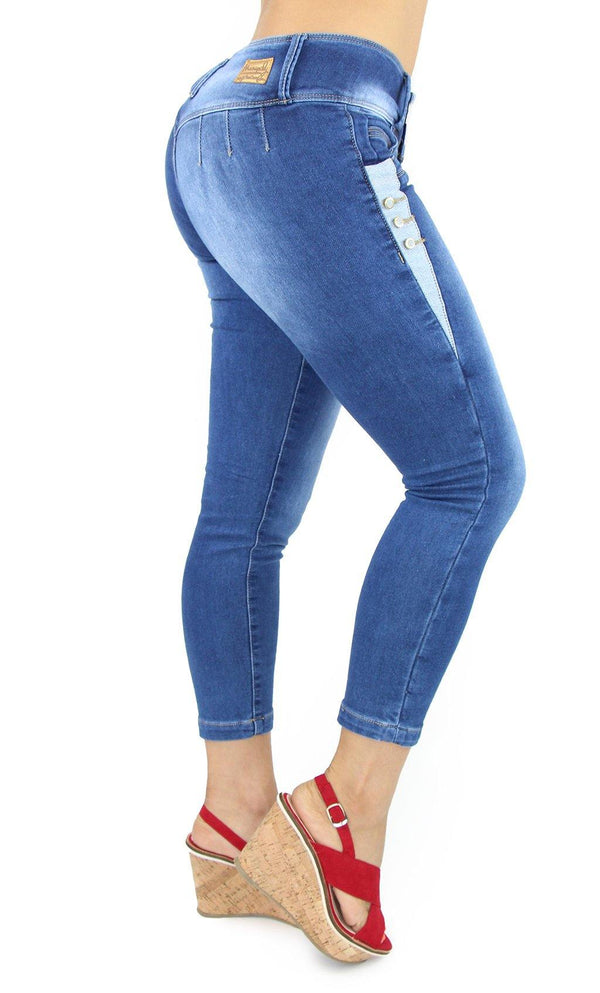 18082 Maripily Women's Butt Lifting Capri Jean