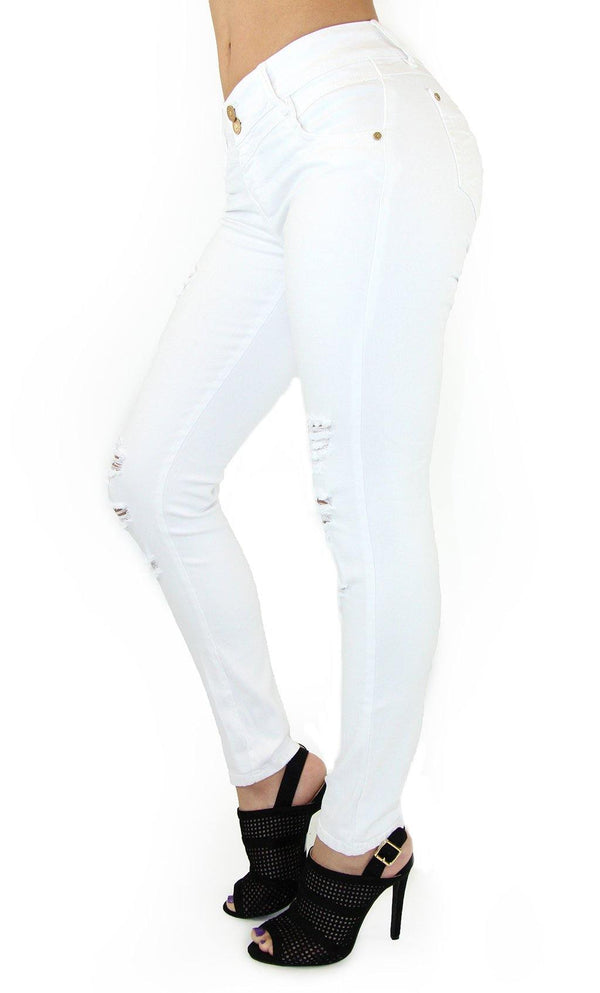 18407 Maripily Women's Destroyed Skinny Jean