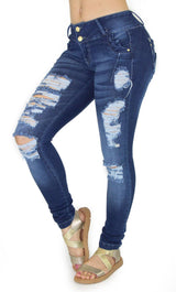 18441 Maripily Women's Distressed Skinny Jean