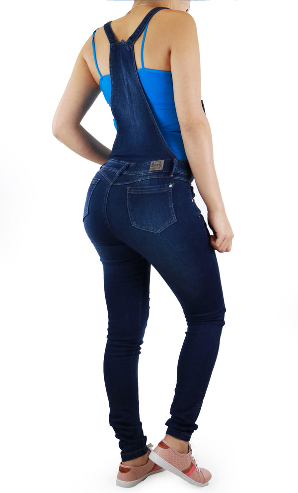 18826 Denim Jumpsuit Maripily Rivera