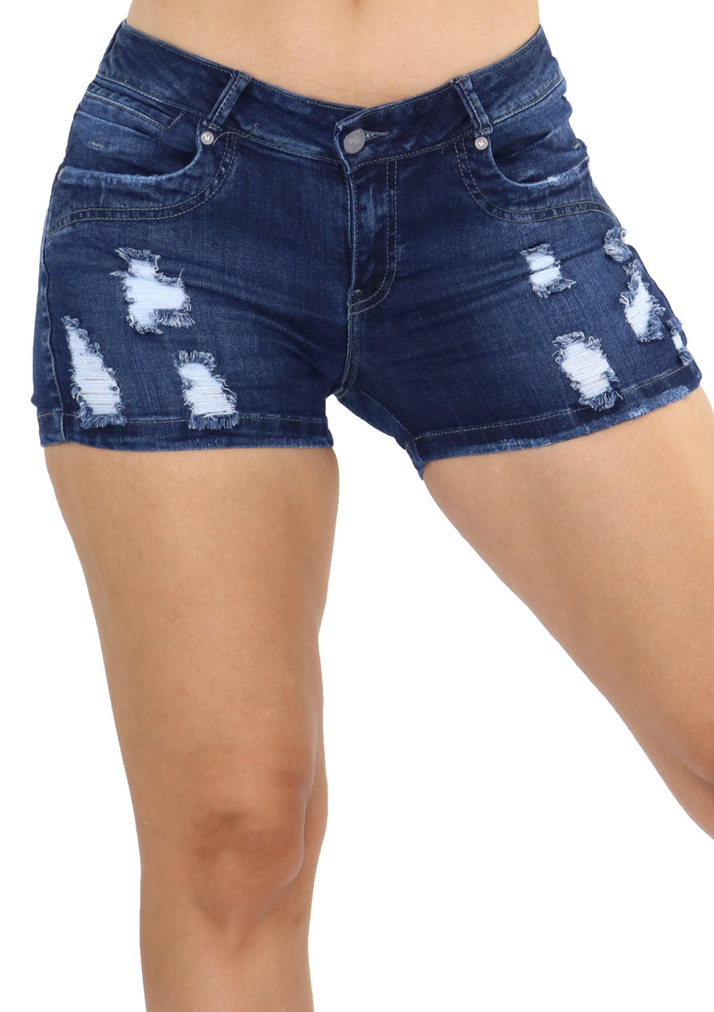 19634 Denim Short by Maripily Rivera - Pompis Stores