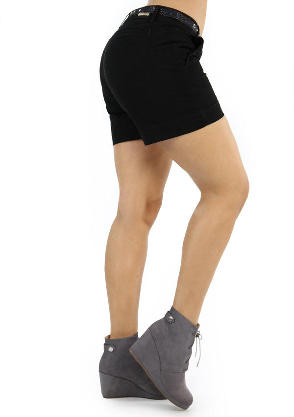 19694 Black Short by Maripily Rivera - Pompis Stores