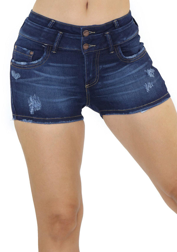 19808 Denim Short by Maripily Rivera - Pompis Stores