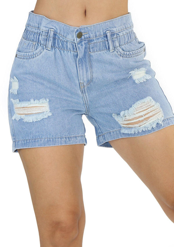 19818 Denim Short by Maripily Rivera - Pompis Stores