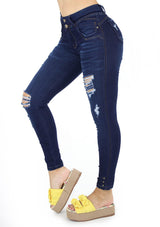 19845 Destroyed Skinny Jean by Maripily Rivera (Tobillero) - Pompis Stores