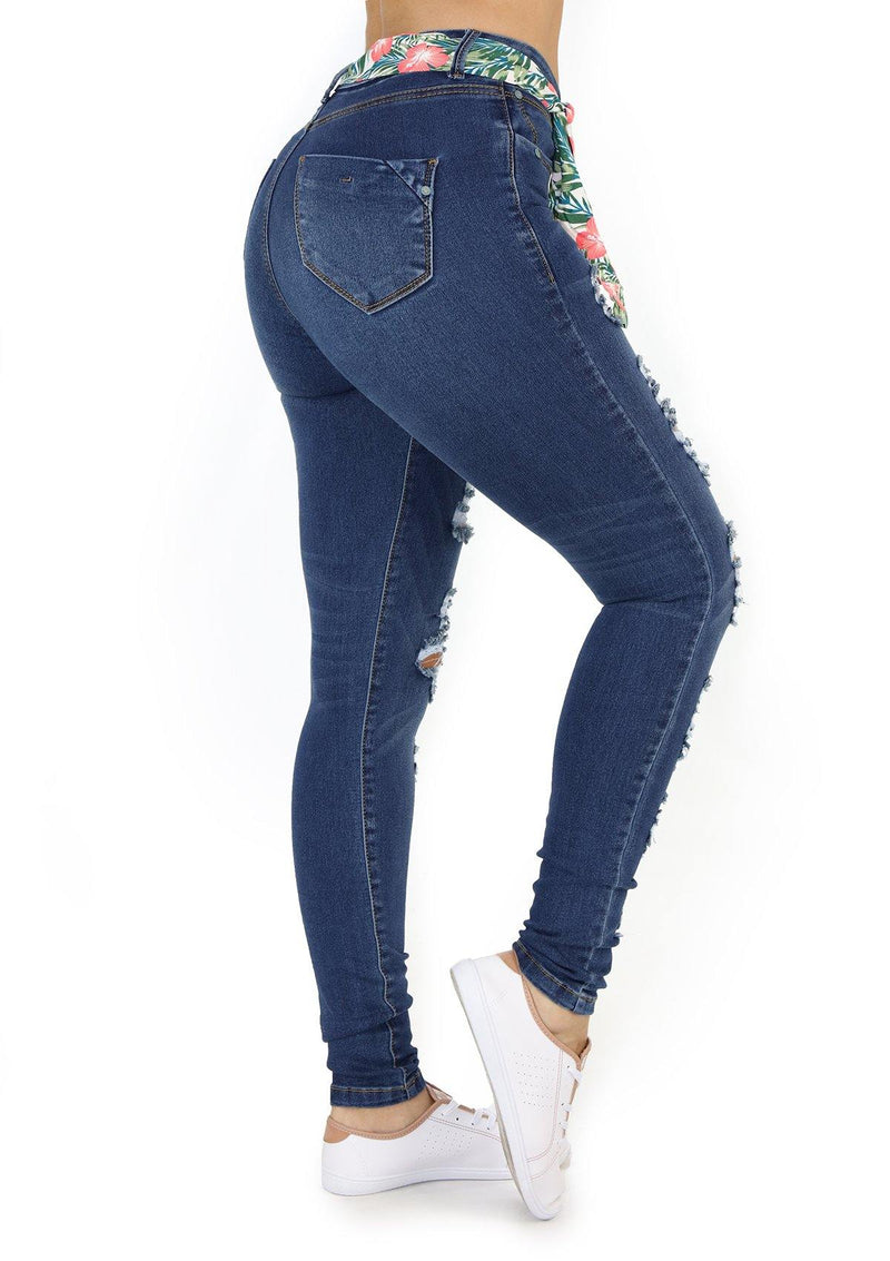 19879 Destroyed Skinny Jean by Maripily Rivera (Curvy Medio) - Pompis Stores